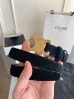 Celine triomphe suede belt 2.5 cm size: 80-100 cm - Image 10
