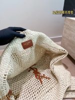 YSL beach raffia bag tote size ：46X36cm - Image 10