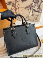 LOUIS VUITTON lv ON THE GO BAG size ： 25x19x11.5cm