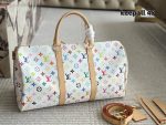 LOUIS VUITTON lv duffle white murakami size : 55cm-50cm-45cm - Image 5