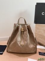 chanel backpack suede bag size : 30 cm - Image 2