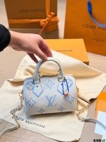 LOUIS VUITTON lv SPEEDY20 BLUE - Image 3