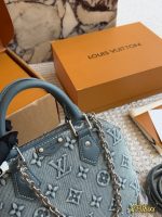 LOUIS VUITTON lv ALMA BB DENIM SIZE : 24CM - Image 3