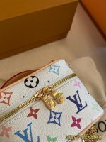 LOUIS VUITTON lv VANITY MURAKAMI WHITE SIZE : 14 X10 cm - Image 4