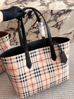 Burberry tote double side bag size : 35cm