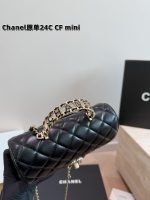 chanel 24c CF mini handle bag size : 19*12 cm - Image 3