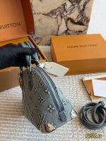 LOUIS VUITTON lv ALMA BB DENIM SIZE : 24CM - Image 4