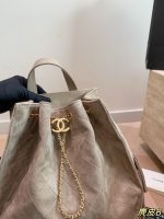 chanel backpack suede bag size : 30 cm - Image 4