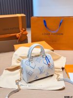 LOUIS VUITTON lv SPEEDY20 BLUE - Image 4