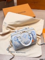 LOUIS VUITTON lv SPEEDY20 BLUE - Image 5