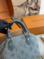 LOUIS VUITTON lv ALMA BB DENIM SIZE : 24CM - Image 5