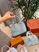 LOUIS VUITTON lv DENIM ALMA BB SIZE : 18CM / 24CM - Image 6