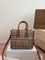 Burberry mini tote bag size :  23x19cm - Image 7