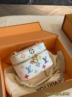LOUIS VUITTON lv VANITY MURAKAMI WHITE SIZE : 14 X10 cm