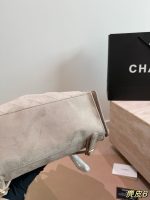 chanel backpack suede bag size : 30 cm - Image 9