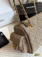 CHANEL SUEDE BOWLING BAG SIZE :  30 X 15cm - Image 3