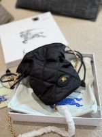 Burberry bucket bag size :  15×20 cm - Image 3