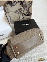 CHANEL SUEDE BOWLING BAG SIZE :  30 X 15cm - Image 5