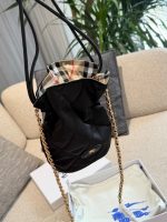Burberry bucket bag size :  15×20 cm - Image 9