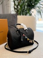 LOUIS VUITTON lv SPEEDY20 BLACK SIZE :  20×13×12cm - Image 8