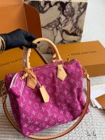 LOUIS VUITTON LV speedy30 cm  denim - Image 4