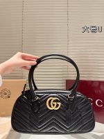 Gucci  Marmont  bowling  bag size :34x15 / 25x14 cm