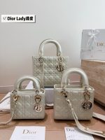 Dior lady dior Patent leather size： 17cm/21cm/24cm