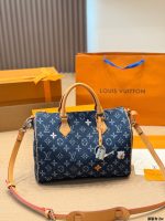 LOUIS VUITTON LV speedy30 cm denim