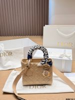 DIOR lady dior beige  size : 20cm - Image 3