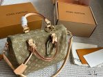 LOUIS VUITTON LV Speedy30 cm denim green