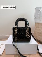Dior lady dior Patent leather size： 17cm/21cm/24cm - Image 4