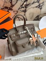 Hermes birkin bag  canvas size : 25X20 cm - Image 4