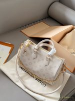LOUIS VUITTON LV Speedy25 cm white