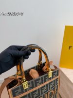 fendi tote size :  23 cm - Image 3