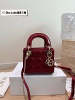 Dior lady dior Patent leather size： 17cm/21cm/24cm - Image 4