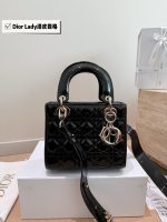 Dior lady dior Patent leather size： 17cm/21cm/24cm - Image 5