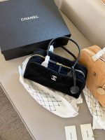 chanel bowling bag coco suede size： 36*20cm - Image 3