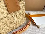 LOUIS VUITTON LV speedy30cm raffia bag - Image 4