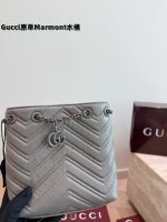 Gucci  Marmont bucket mini bag size : 18X 13CM - Image 4