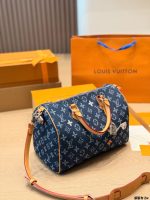 LOUIS VUITTON LV speedy30 cm denim - Image 4