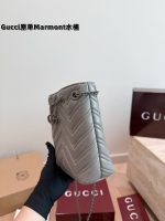 Gucci  Marmont bucket mini bag size : 18X 13CM - Image 5