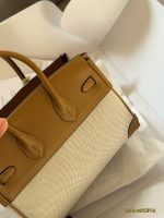  Hermes birkin 25 bag canvas size : 25 cm - Image 6