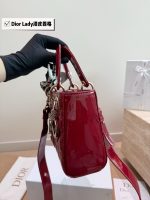 Dior lady dior Patent leather size： 17cm/21cm/24cm - Image 7