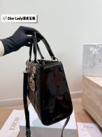 Dior lady dior Patent leather size： 17cm/21cm/24cm - Image 8