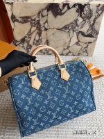 LOUIS VUITTON LV speedy30cm denim - Image 6