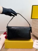 FENDI Baguette black leather size : 26 cm - Image 6