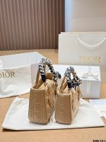DIOR lady dior beige  size : 20cm - Image 8