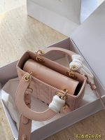 DIOR lady dior pink  size : 21cm - Image 7
