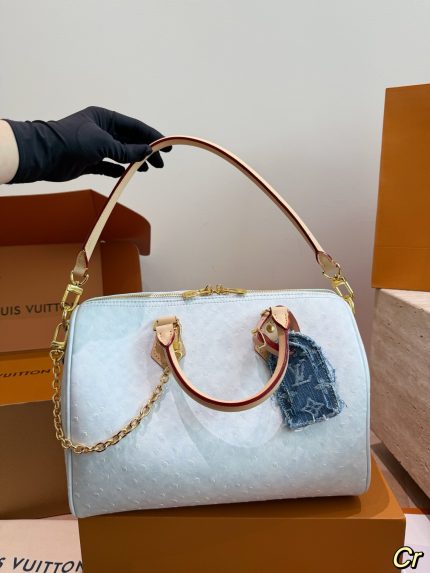 LOUIS VUITTON LV speedy30 cm ostrich
