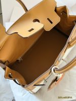  Hermes birkin 25 bag canvas size : 25 cm - Image 7